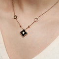 Stella Clover Rose Gold Necklace