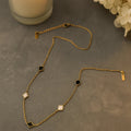 Gold Quad Pattern Necklace