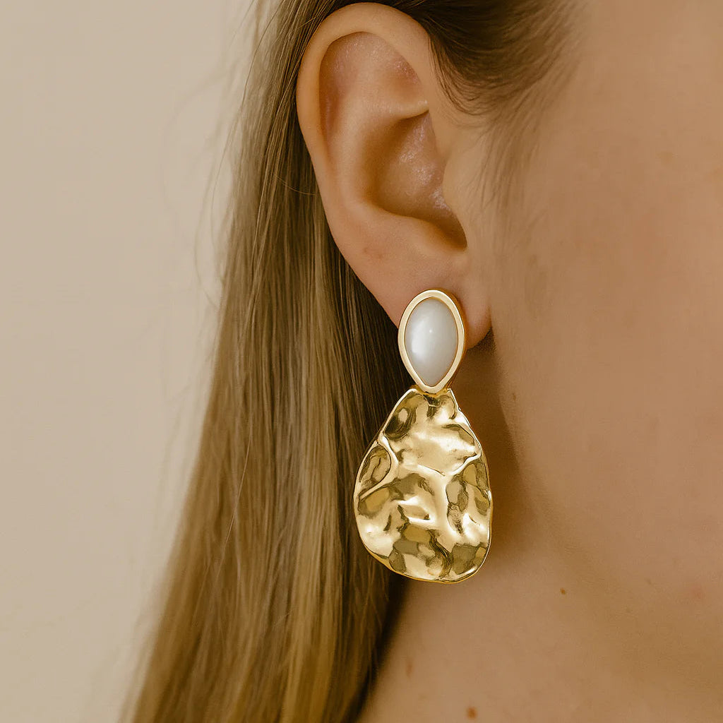 Gold Mirage Drop Earrings