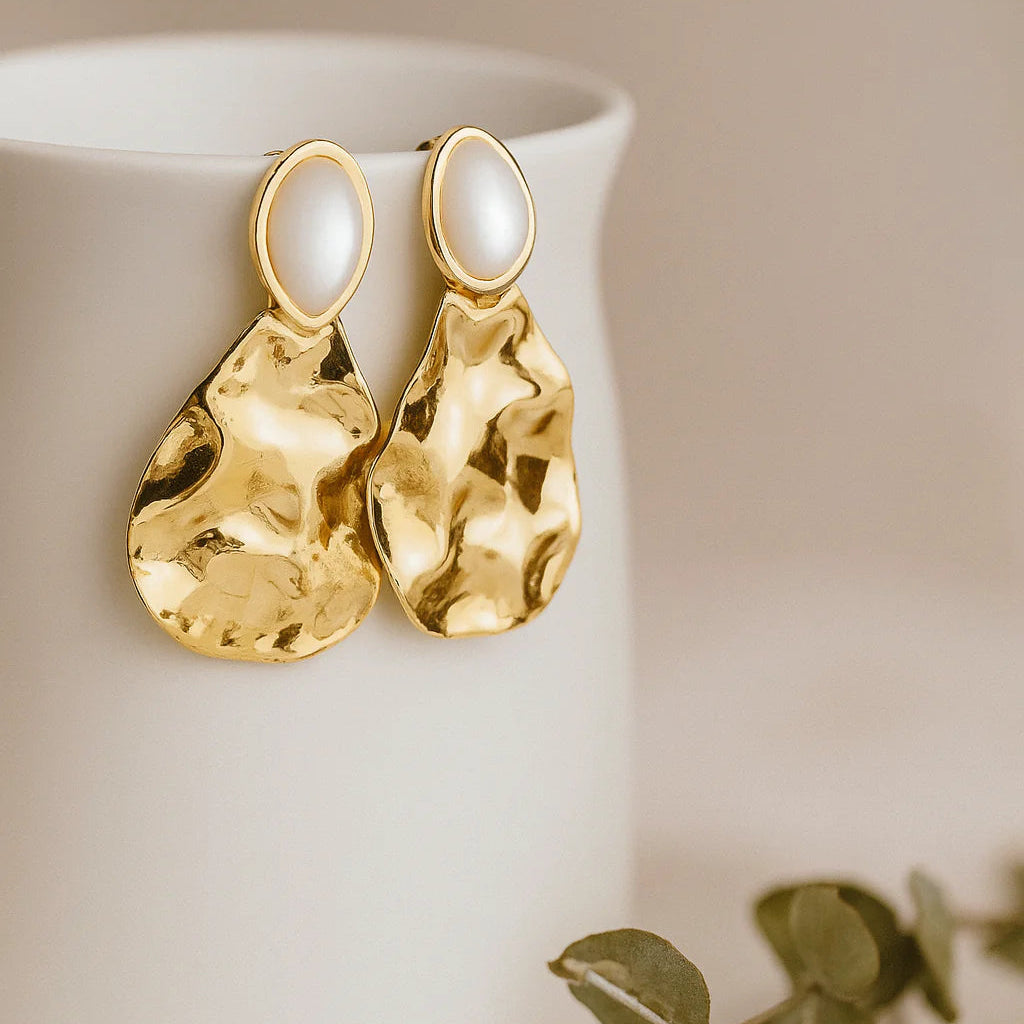 Gold Mirage Drop Earrings