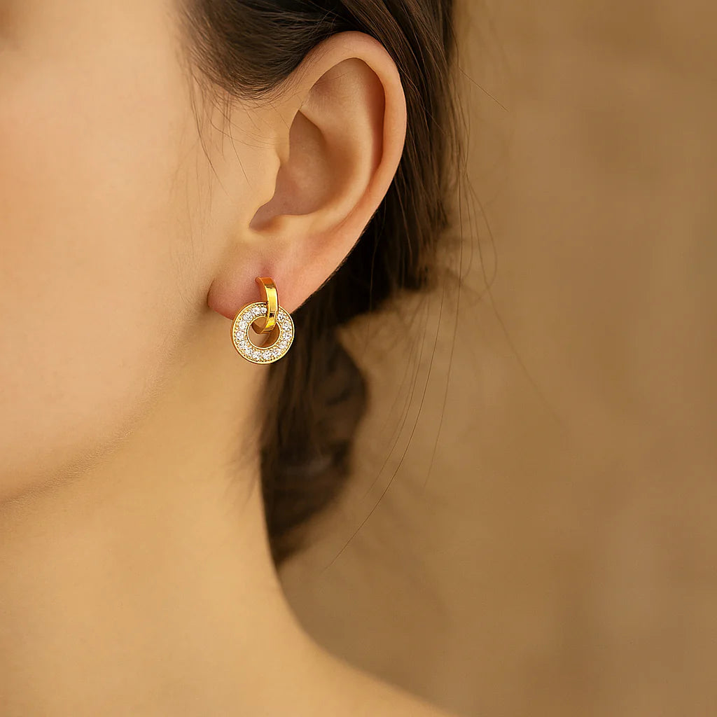Golden Aura Hoops