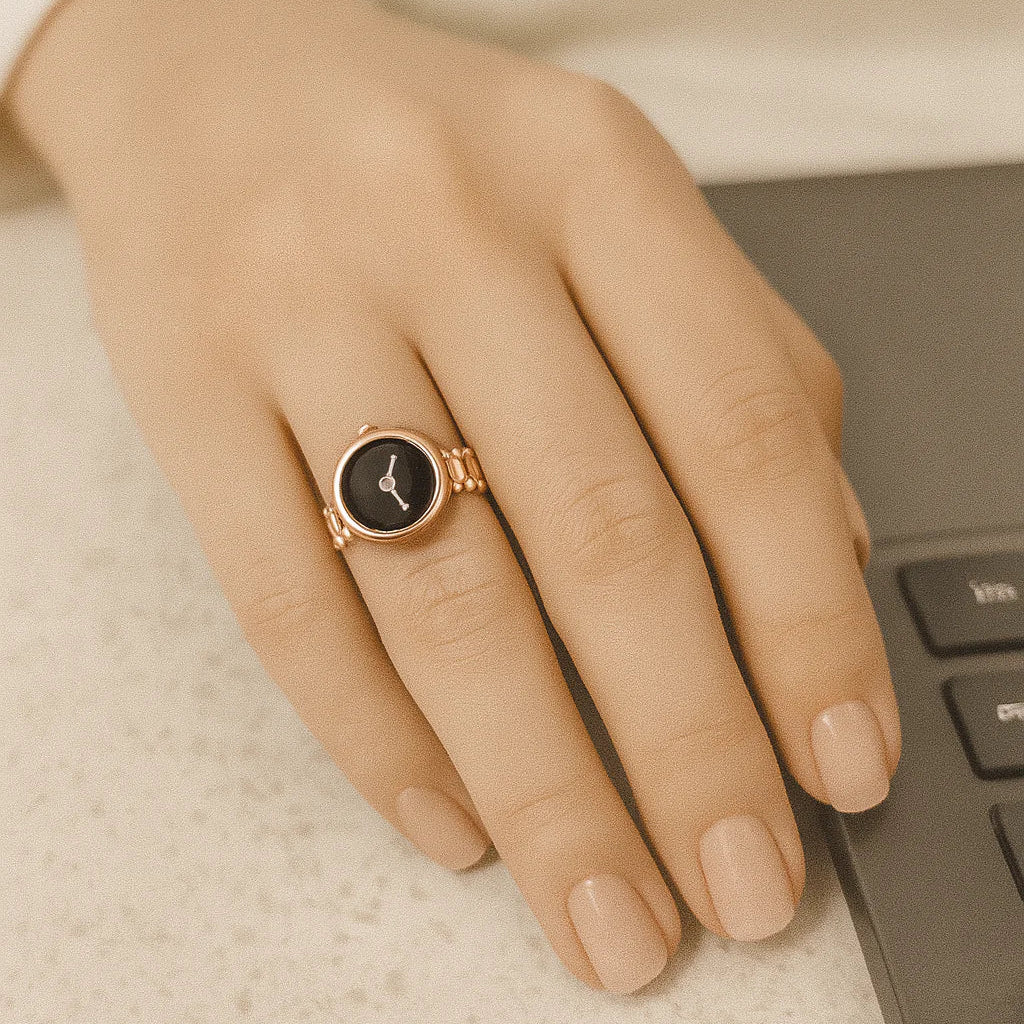 Vintage Inspired Rose Gold Watch Ring