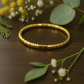 Linear Detail Gold Bracelet