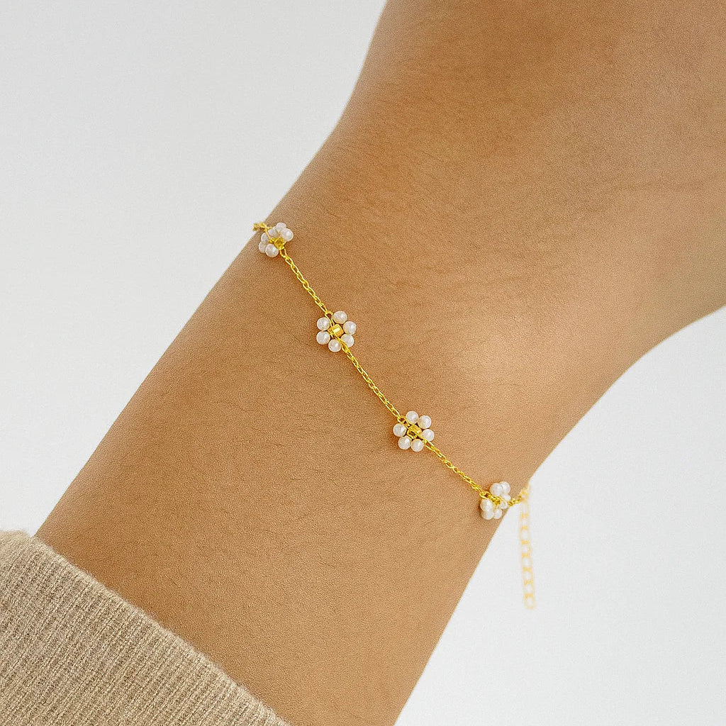 Tiny Treasures Gold Beaded Bracelet