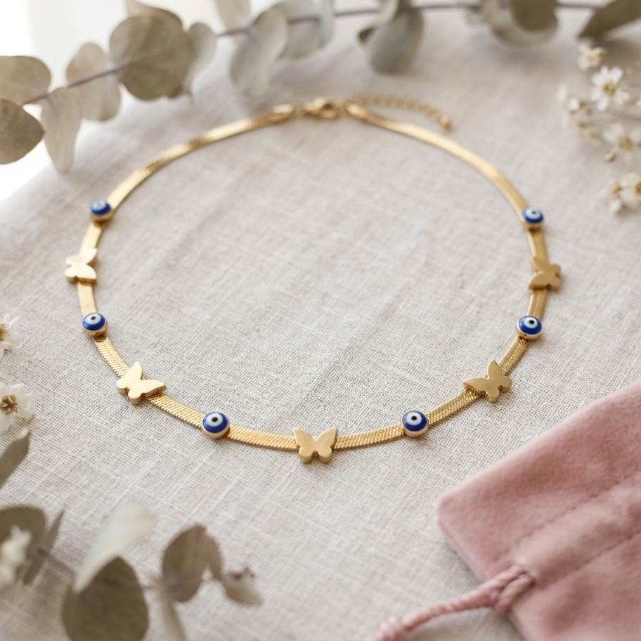 Evil Eye Snake Chain