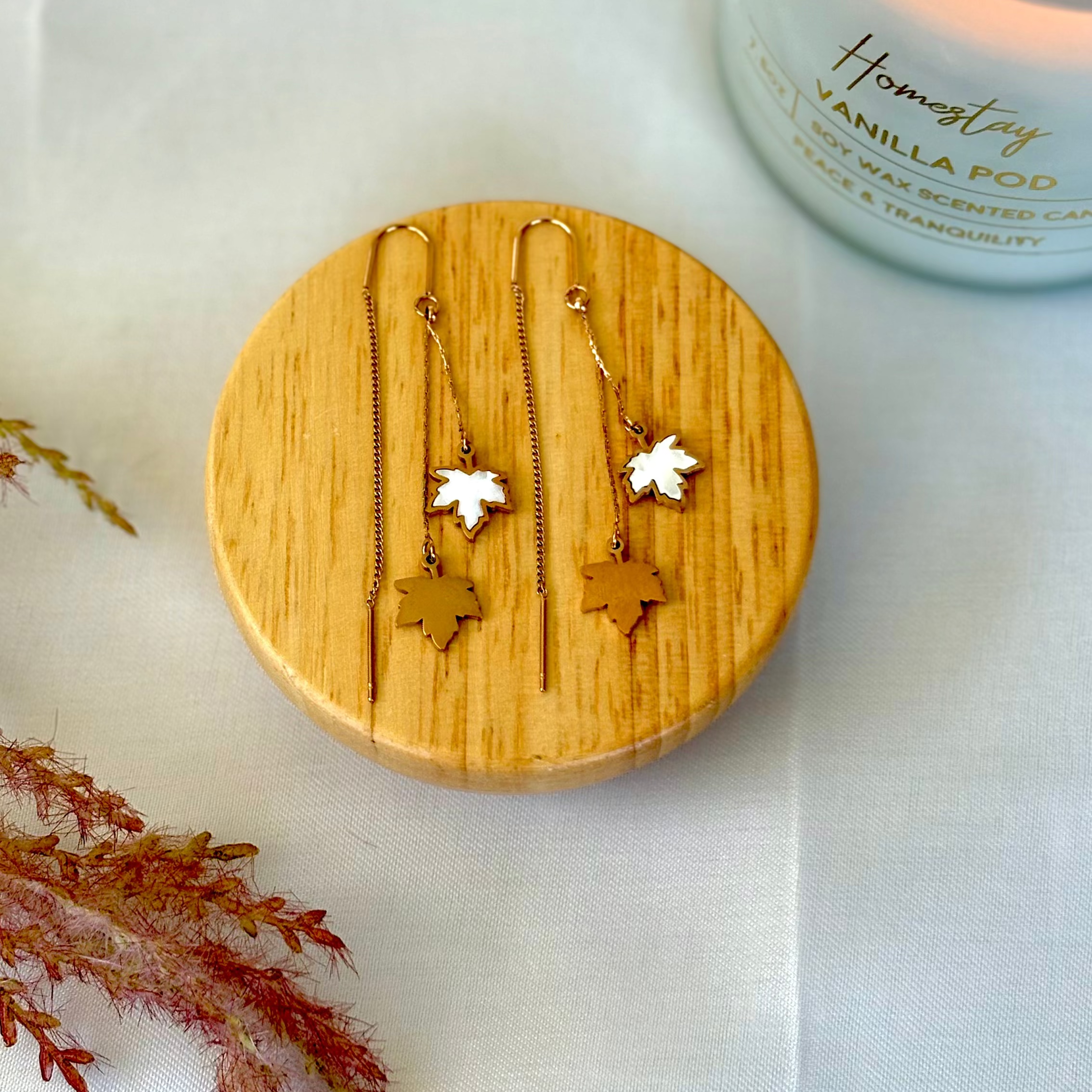Rose Gold Maple Leaf Threader