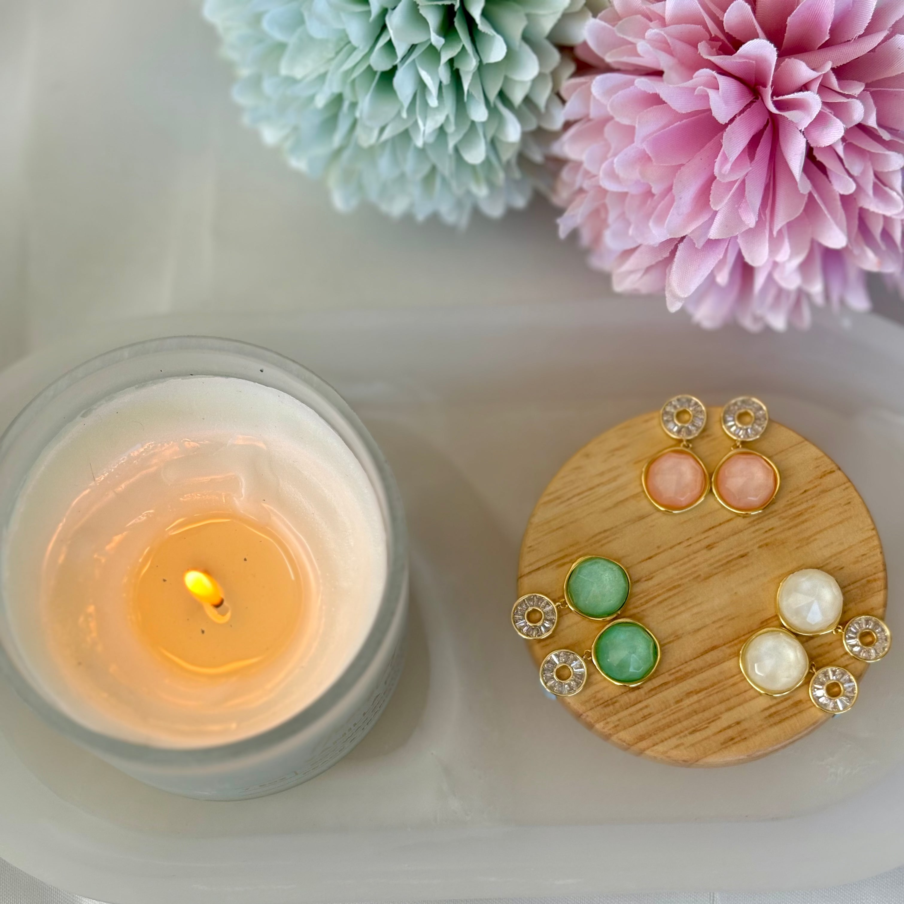 Golden Soft Glow Earrings