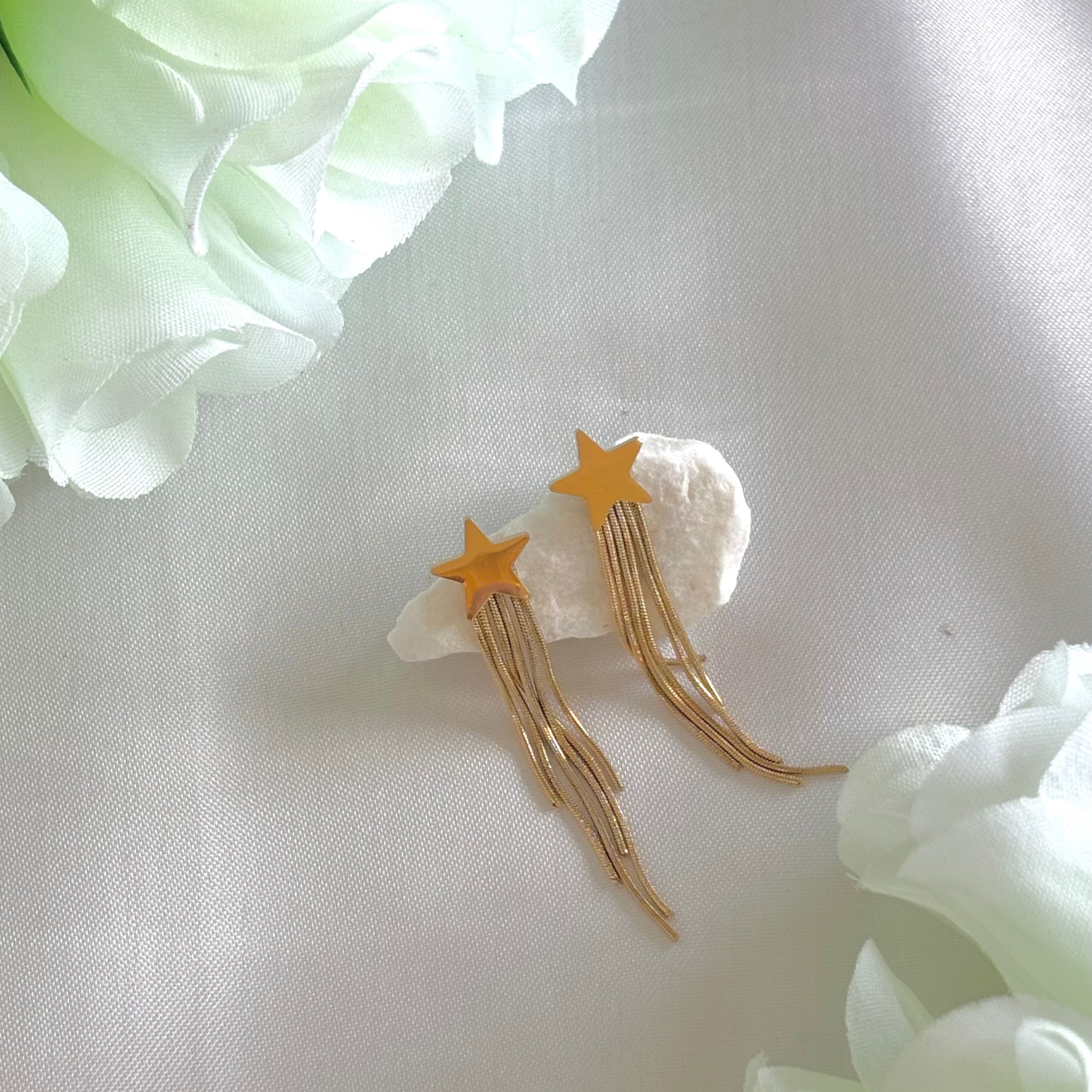Golden Shooting Star Earrings