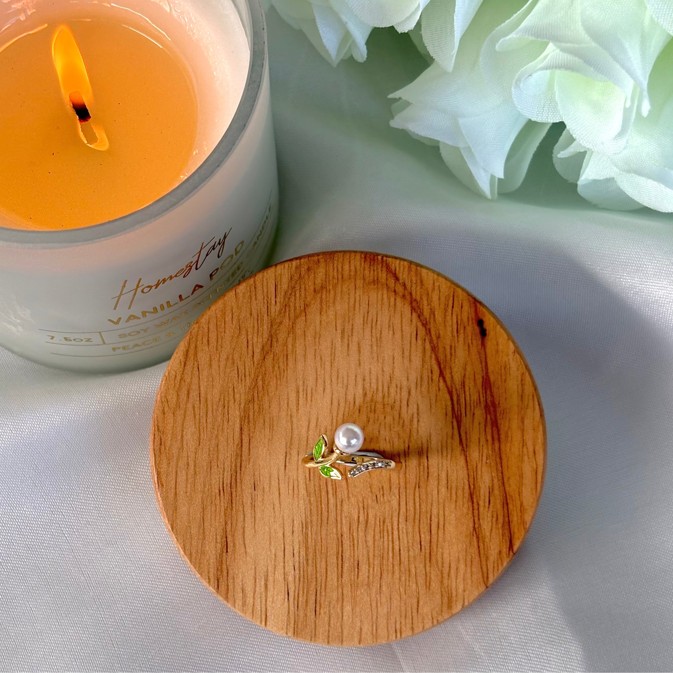 Golden Eriha Pearl Ring