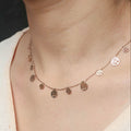 Rose Gold Tree of Life Charm Necklace